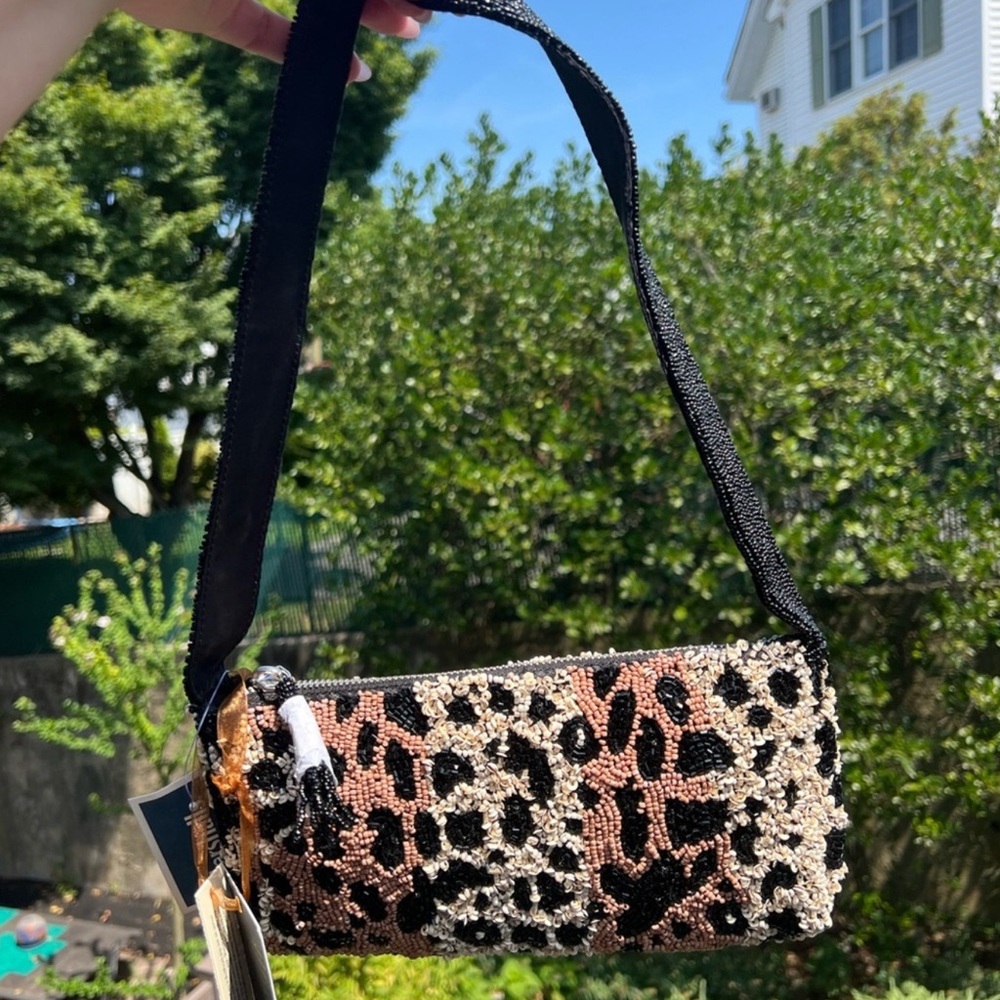 TJ Maxx Cheetah Beaded Bag